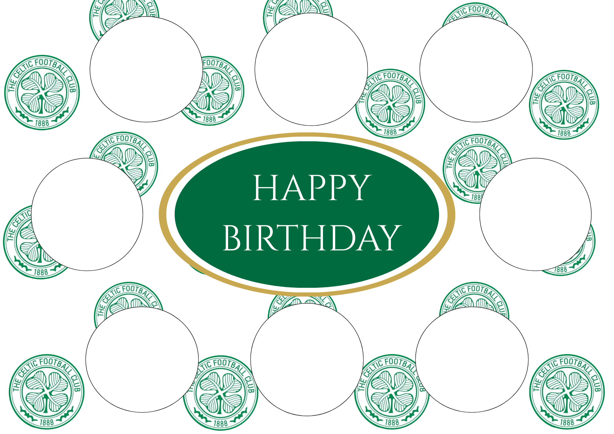 CFC Cake box insert, 14 x 10 inch. Digital downloads