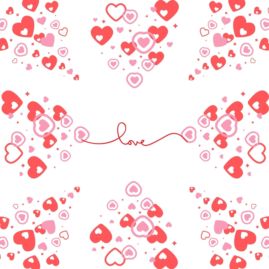 Love Cake Box Insert Printable Set – 10x10 Cake Box Decor – Be Mine Love Cake Box Insert – PNG PDF Digital Download – Cricut SVG Template