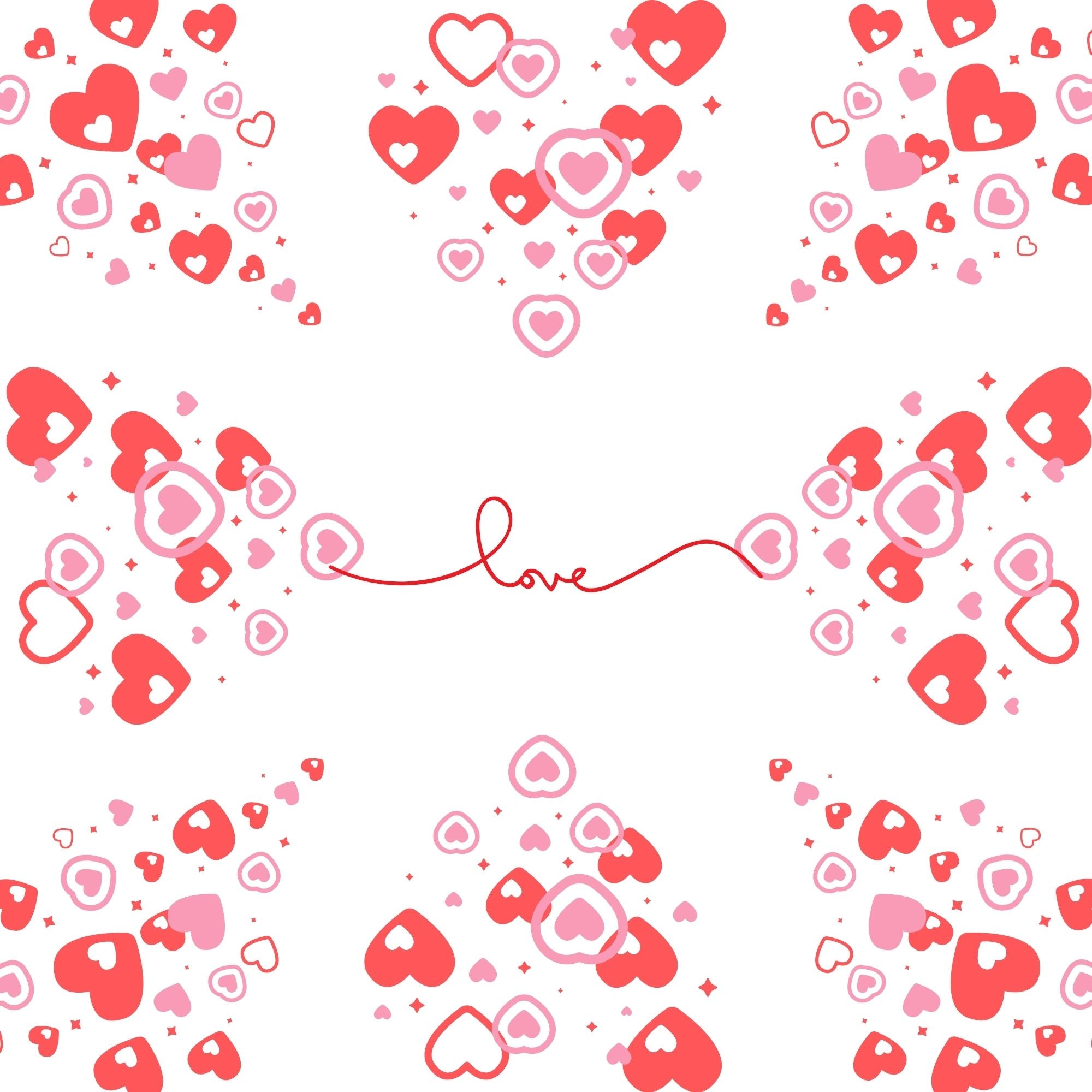Love Cake Box Insert Printable Set – 10x10 Cake Box Decor – Be Mine Love Cake Box Insert – PNG PDF Digital Download – Cricut SVG Template
