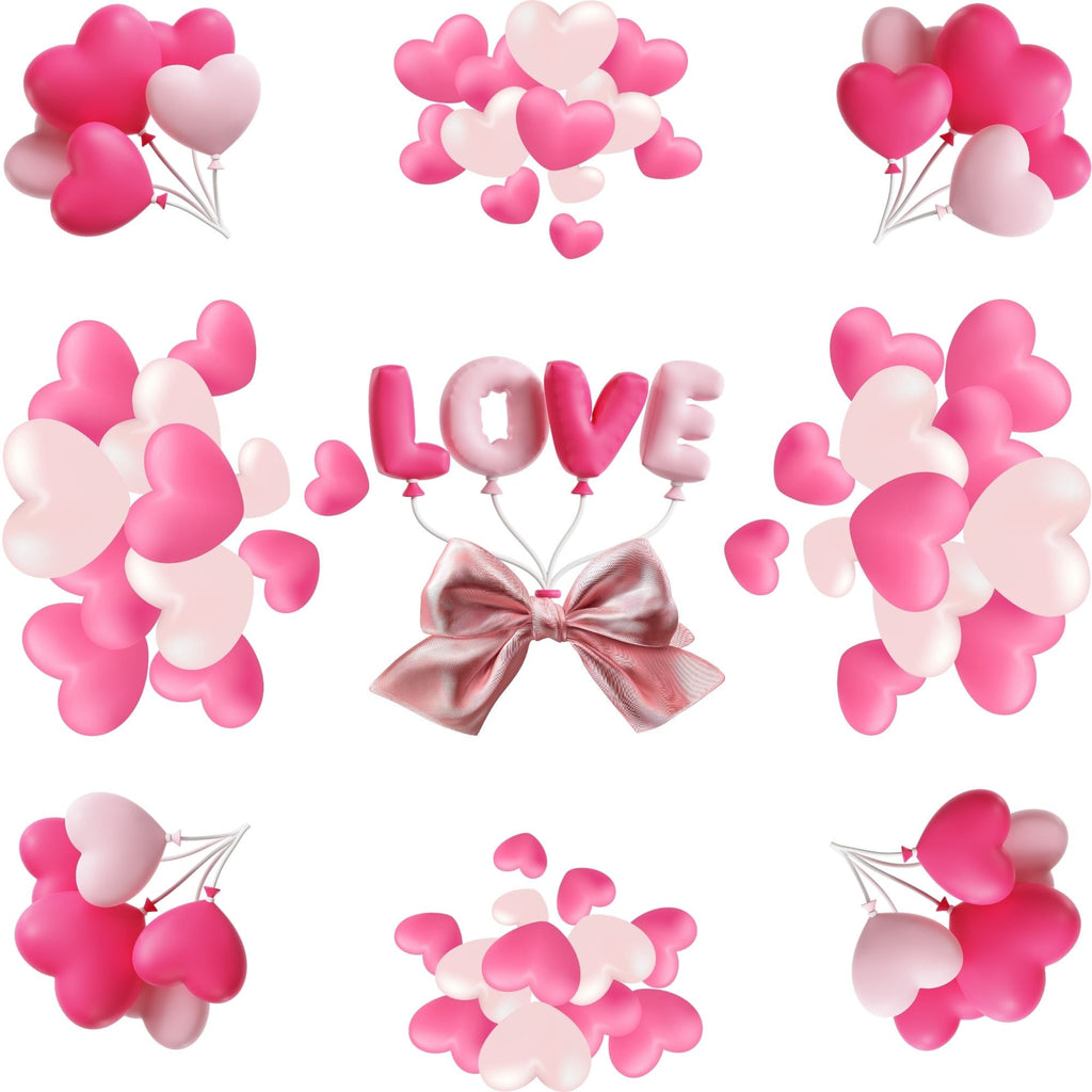 Love Cake Box Insert Printable Set – 10x10 Cake Box Decor – Be Mine Love Cake Box Insert – PNG PDF Digital Download – Cricut SVG Template