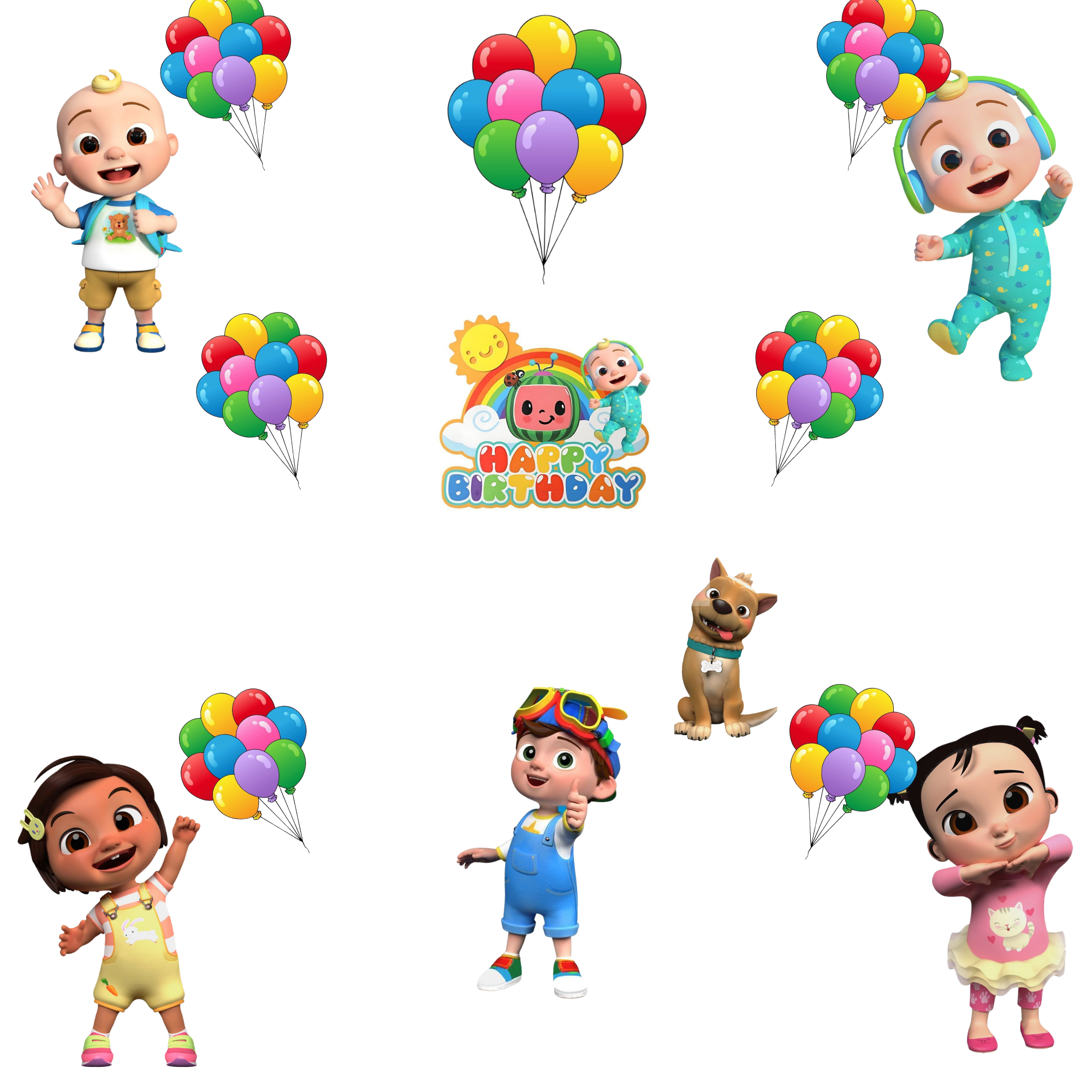 Rainbow Baby Birthday Cupcake Box Insert Template – 10 Inch Cake Box Cupcake Holder for 6 Cupcakes – Printable PNG PDF Digital Download