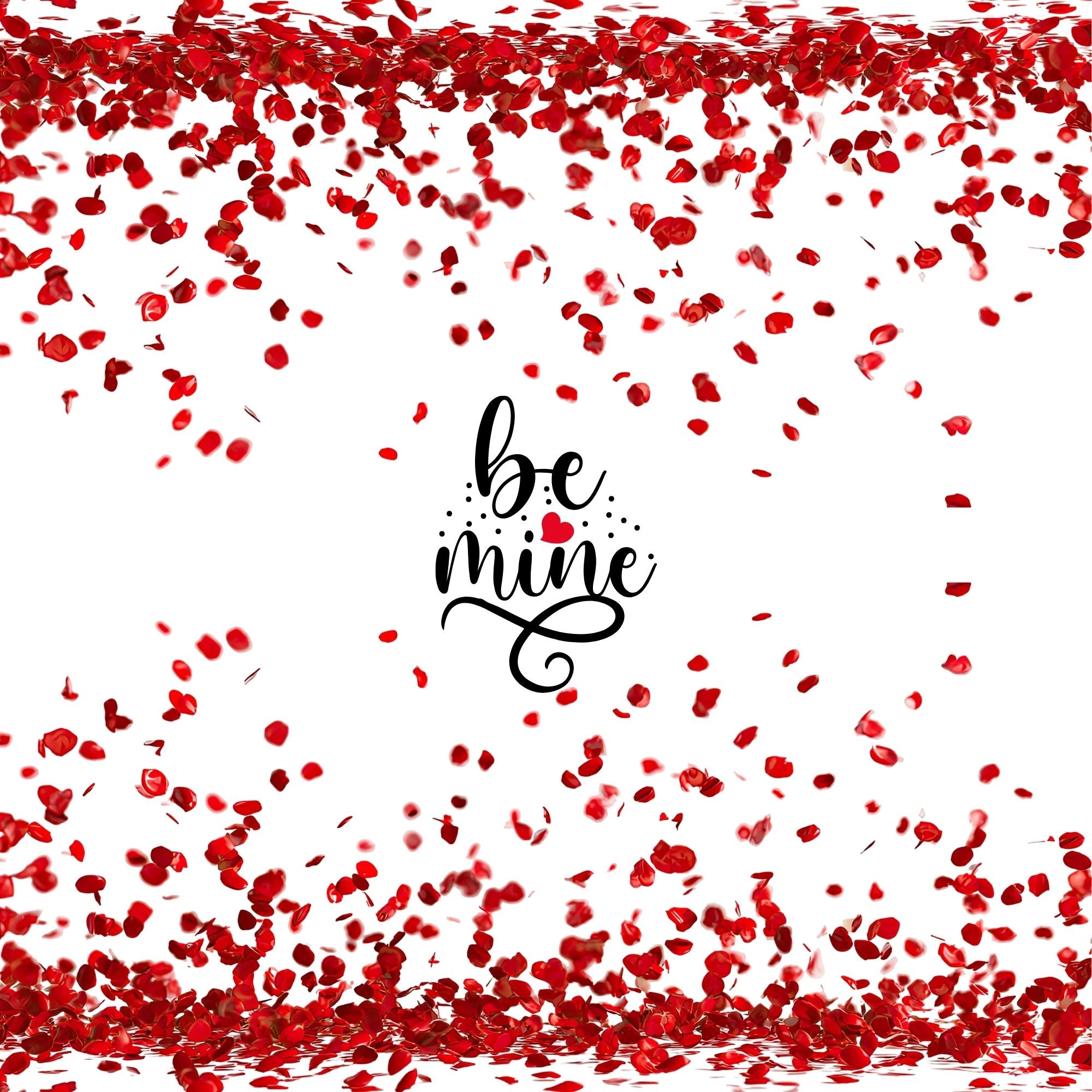 Love Cake Box Insert Printable Set – 10x10 Cake Box Decor – Be Mine Love Cake Box Insert – PNG PDF Digital Download – Cricut SVG Template
