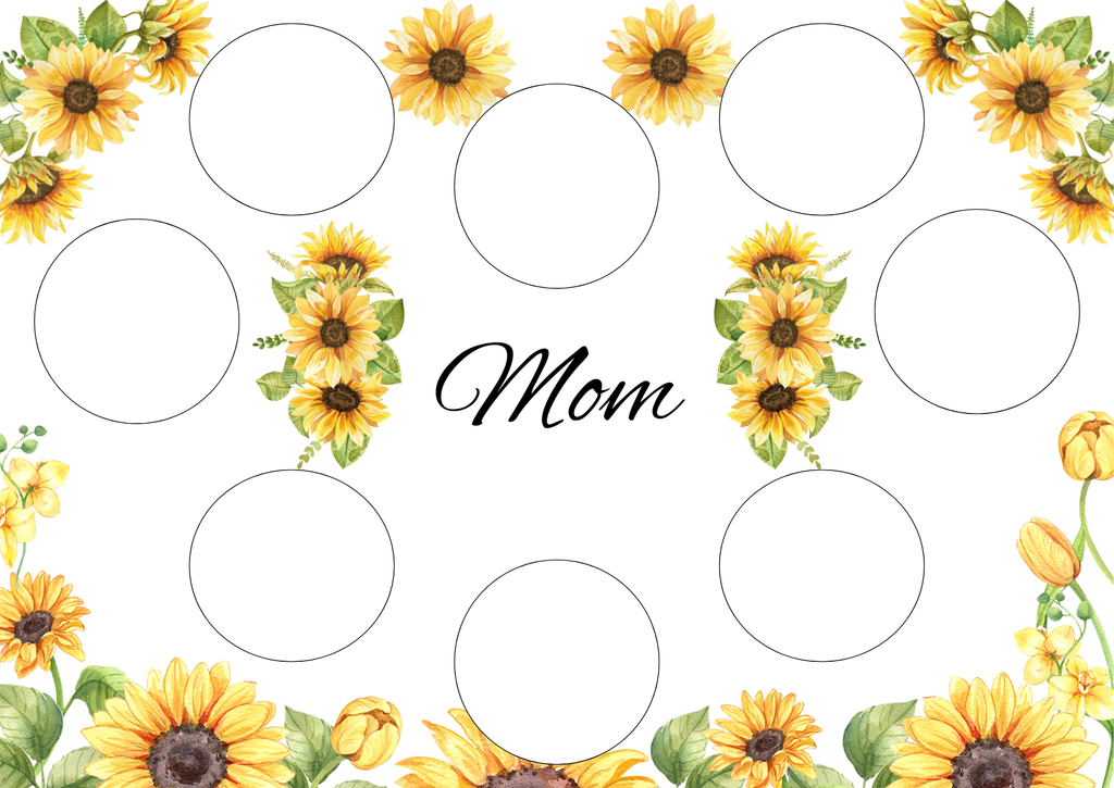 Mother’s Day Cupcake Box Insert Printable 14x10 – Mum Mom Gran Nana Granny Nan Grandma – PNG PDF SVG Template – Cricut Compatible