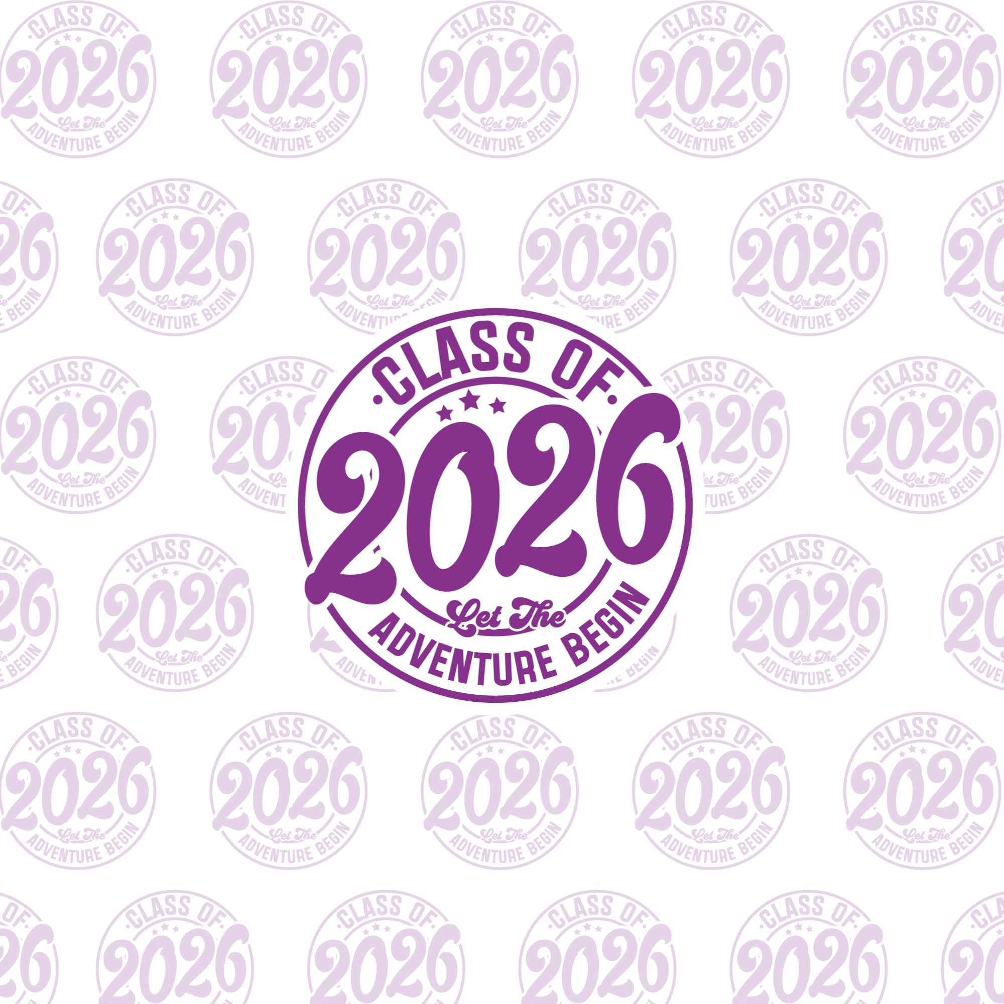 Class of 2026 full set, cupcake insert. 10x10 inch (approx. 25.5 x 25.5-cm)  Cake Box Decoration – PNG PDF SVG Cricut Cut File
