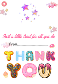 A little Treat , cupcake insert. 7 x10 inch (approx. 17.8 x 25.5-cm)  Cake Box Decoration – PNG PDF SVG Cricut Cut File